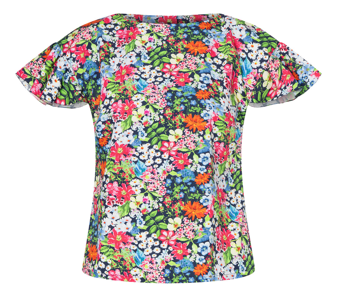 Burda Schnittmuster 5727  Damen bauchfreies Top aus Jacquard, Blusenshirt mit Druckknopfleiste und Sommershirt aus Popeline mit Flügelärmel