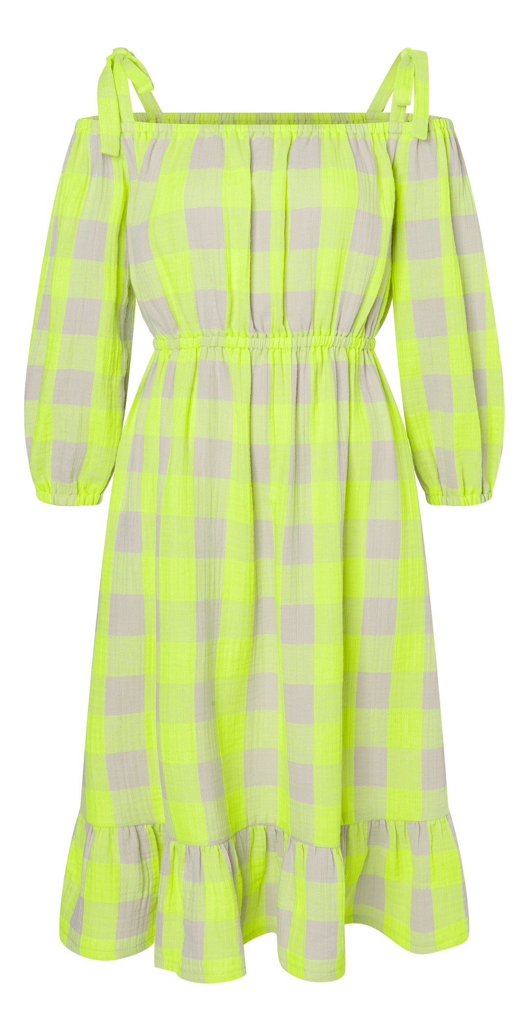 Burda Schnittmuster 5728 Damen Kleider Minikleid mit Gummizug, Midikleid mit Bindeträgern und ärmelloses Kleid mit Rüsche