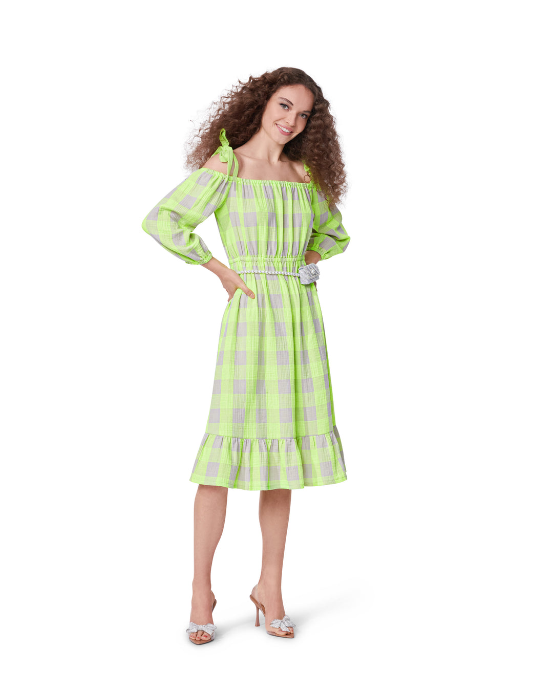 Burda Schnittmuster 5728 Damen Kleider Minikleid mit Gummizug, Midikleid mit Bindeträgern und ärmelloses Kleid mit Rüsche