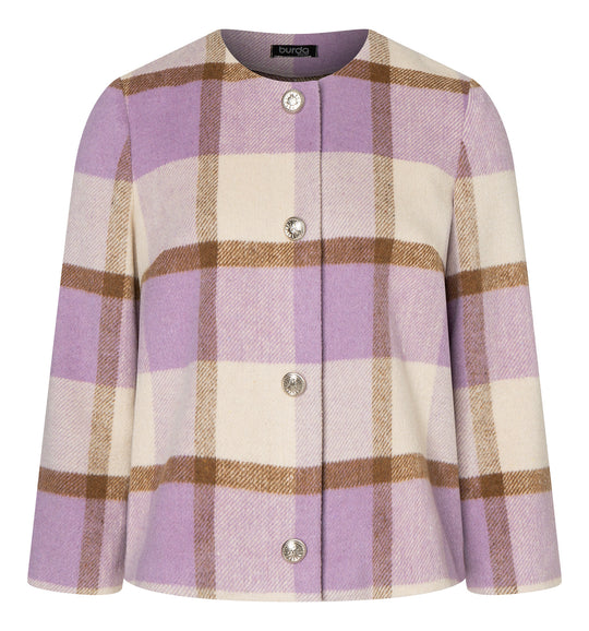 Burda Schnittmuster 5729 Damen Blazer aus Boucle, Flanelljacke im Grungestil und Jacke aus PVC