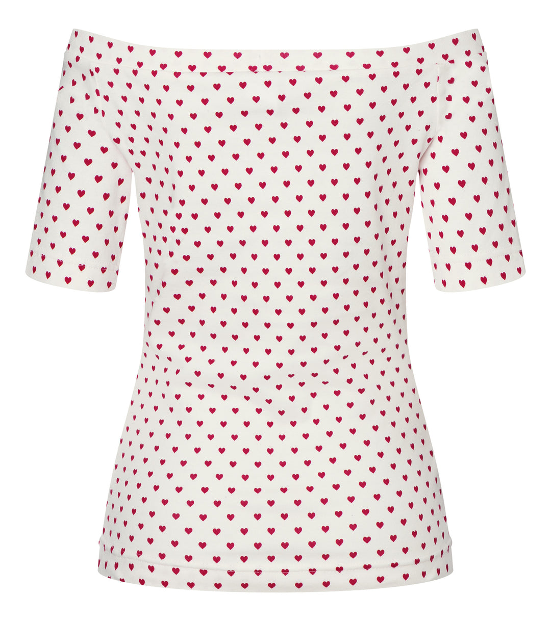 Burda Schnittmuster 5730 Damen Shirts mit weitem Ausschnitt, Herzchenmuster und Volants