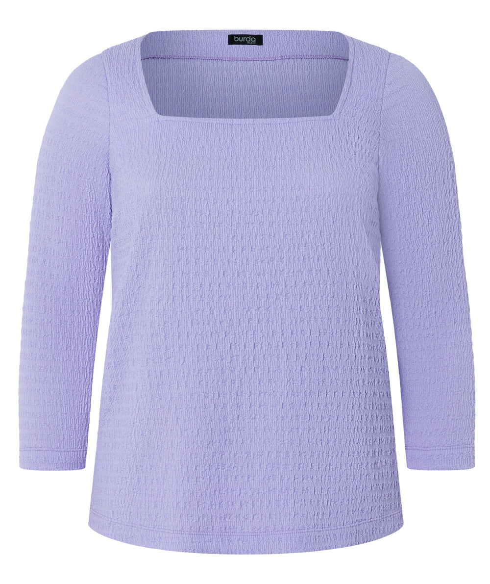 Burda Schnittmuster 5731 Damen Basic-Shirts mit Herz- und eckigem Ausschnitt