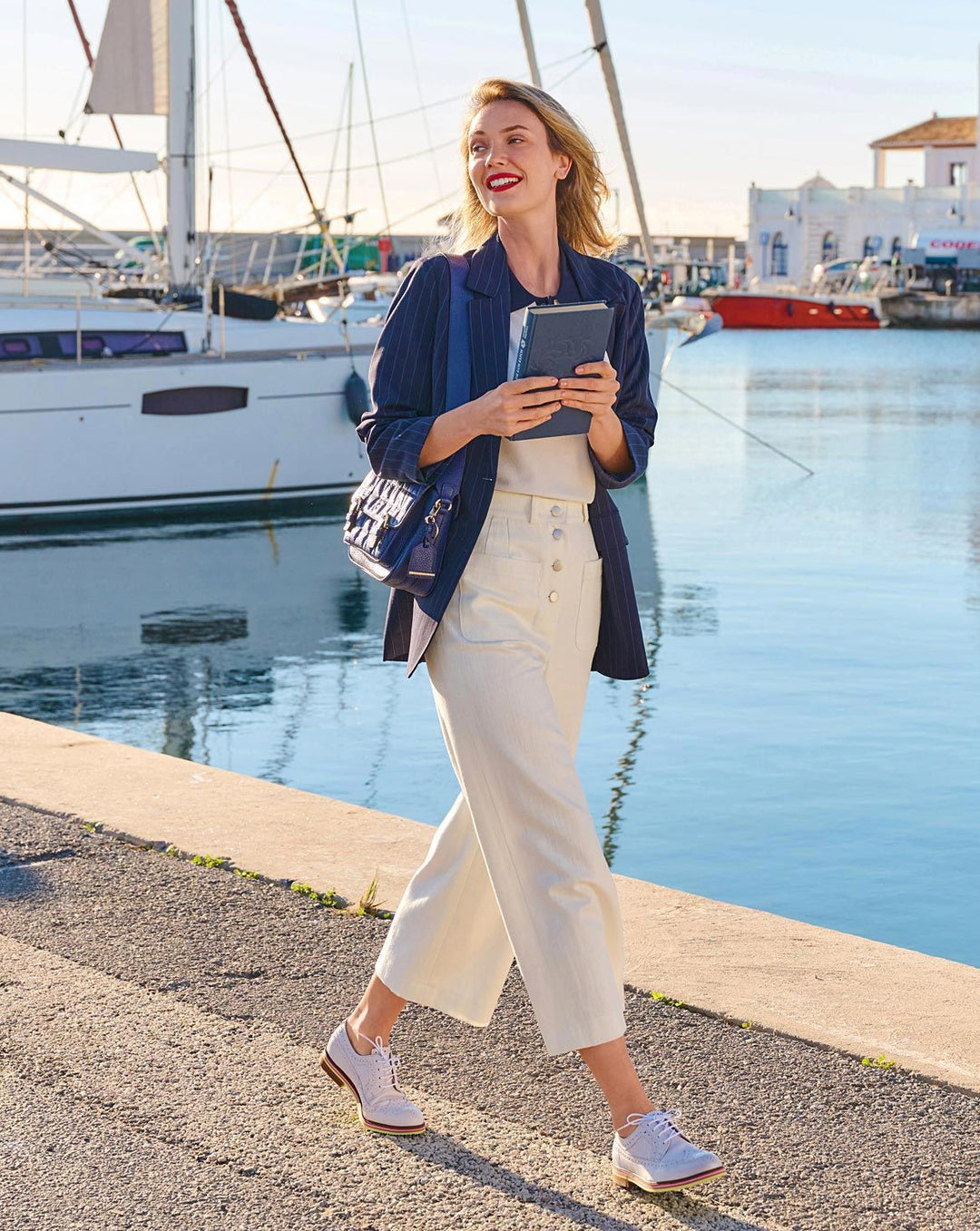 Burda sewing pattern 5735 Women's linen trousers with welt pockets &amp; 7/8 jeans with button placket and patch pockets