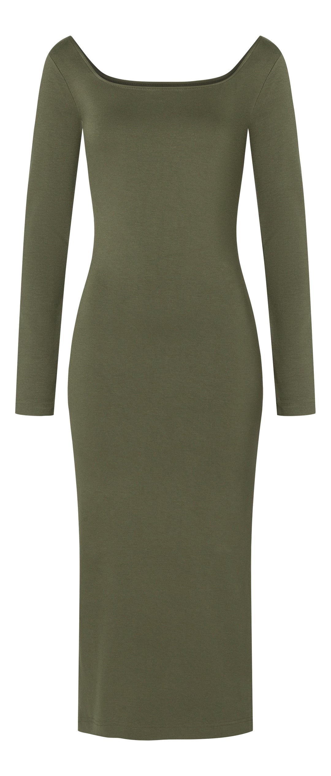 Burda Schnittmuster 5738 Damen Bodycon Kleid mit weitem Ausschnitt und Seitenschlitz & Shirt