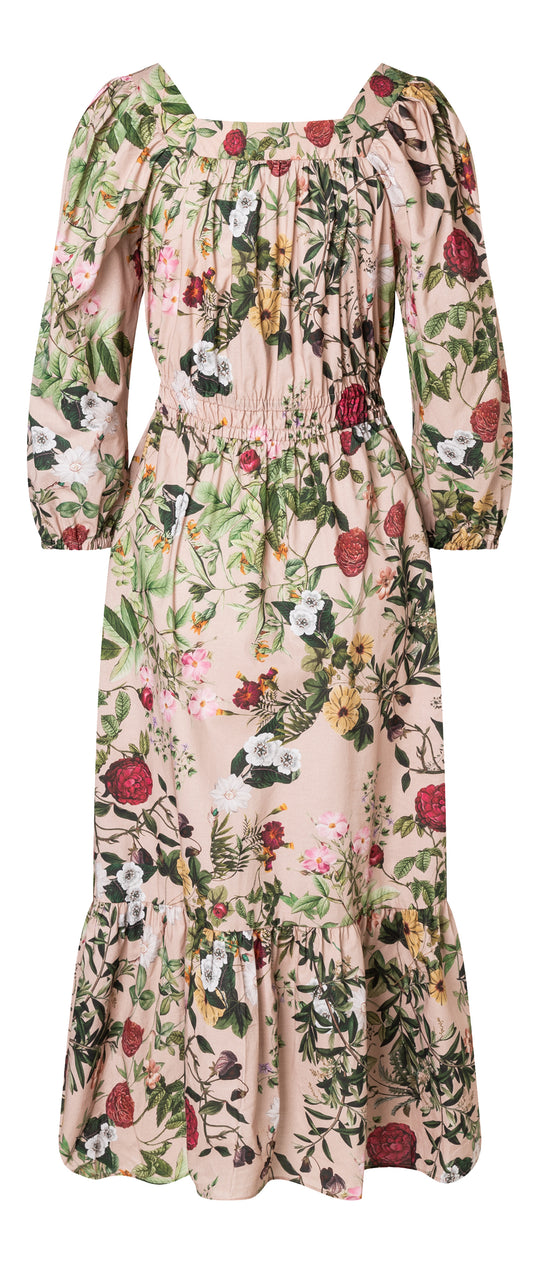 Burda Schnittmuster 5741 Damen Midistufenkleid und Bluse mit voluminösen Raglanärmeln und Saumrüsche