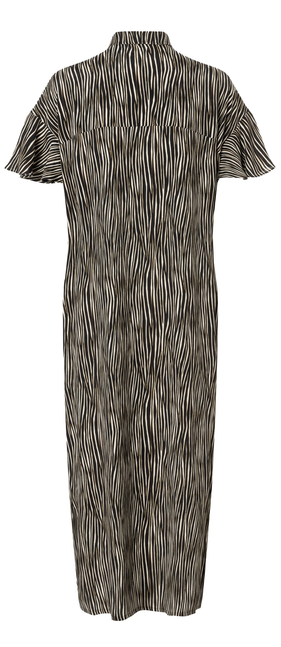 Burda Schnittmuster 5742 Damen Midihemdblusenkleider mit Flügelärmel und Taschen