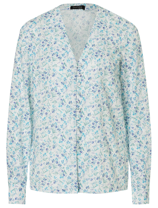 Burda Schnittmuster 5746 Damen Blusen mit Gummizug, Bindeband & V-Ausschnitt und Knopfleiste