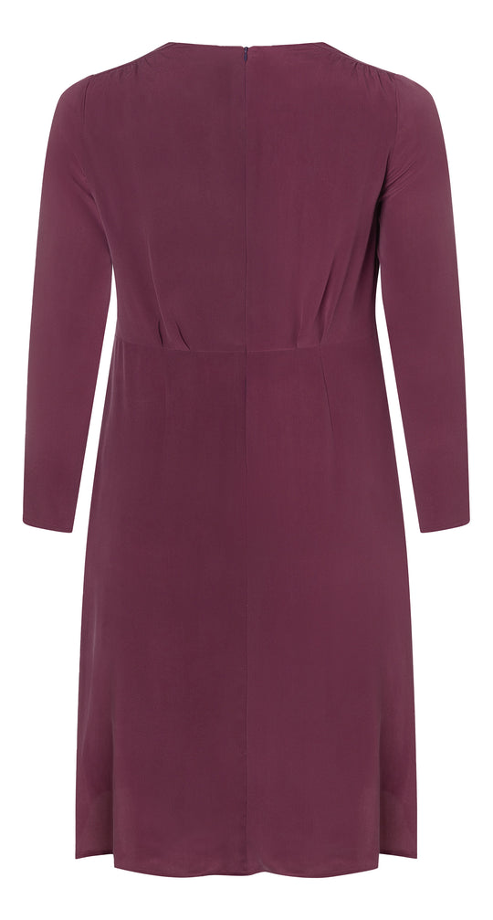 Burda Schnittmuster 5748 Damen Midi Kleider mit Einsatz und aufspringenden Falten