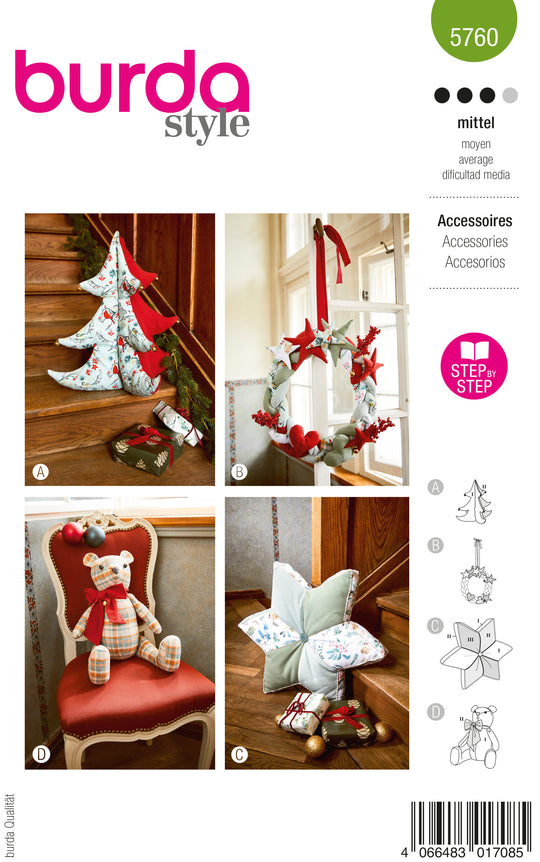 Burda Schnittmuster 5760 Deko