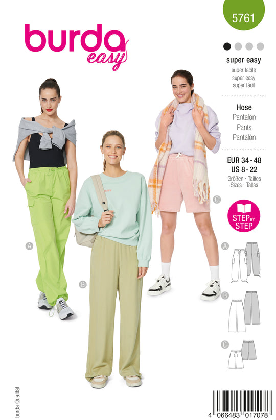Burda Schnittmuster 5761 Cargohose