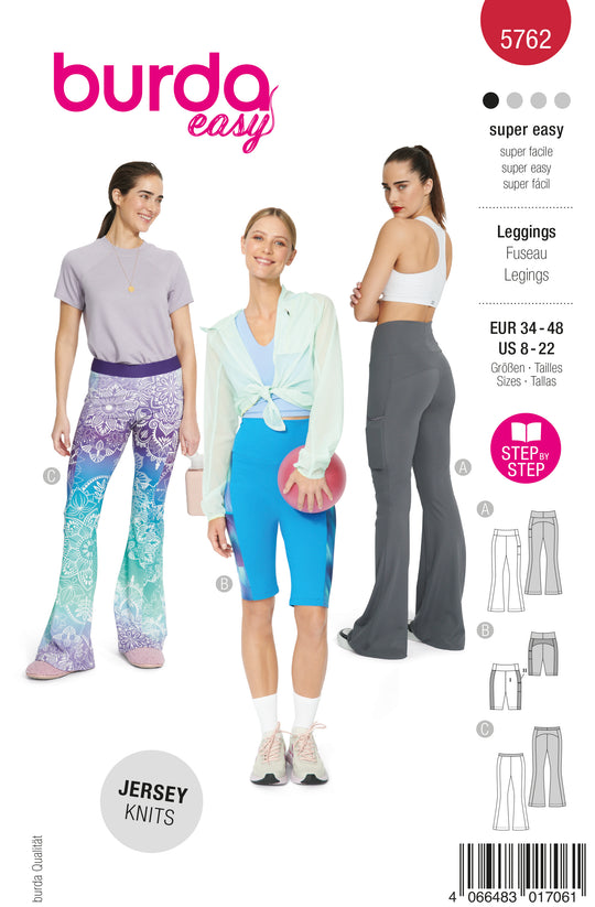 Burda Schnittmuster 5762 Leggins