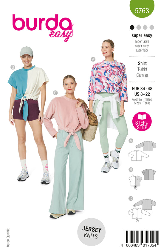 Burda Schnittmuster 5763 T-Shirt