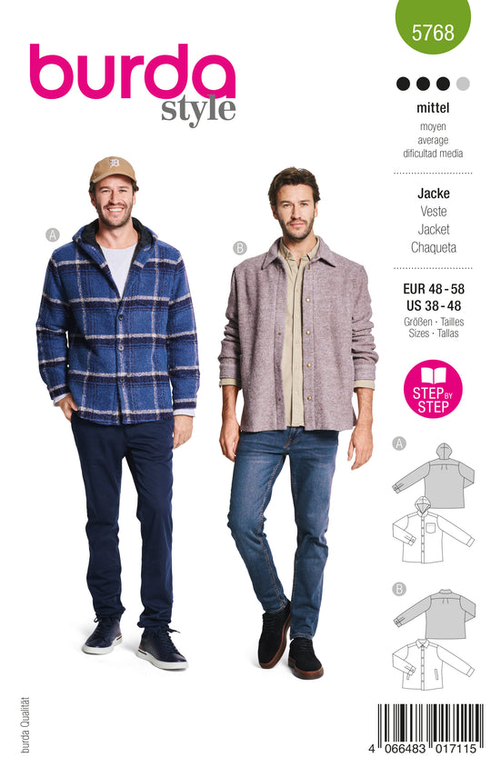 Burda Schnittmuster 5768 Jacke