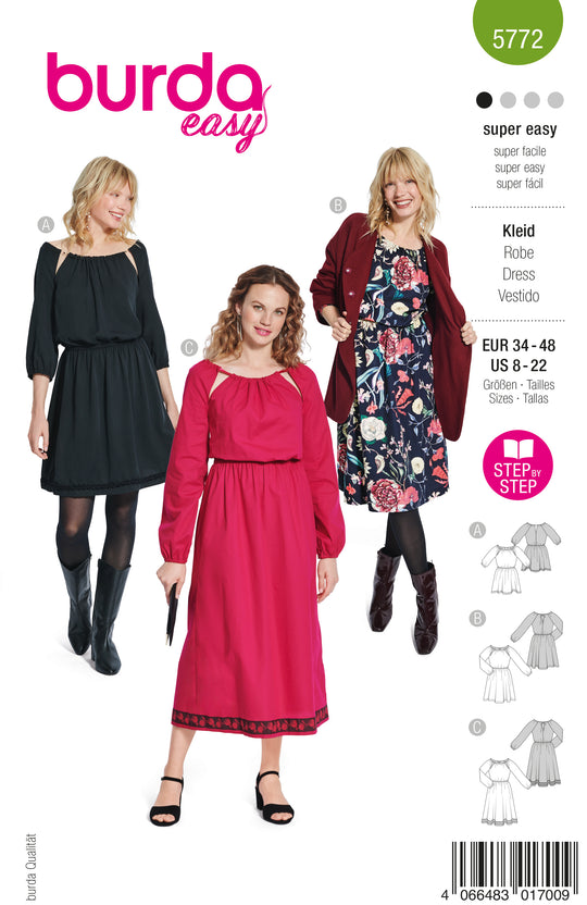 Burda Schnittmuster 5772 Kleid