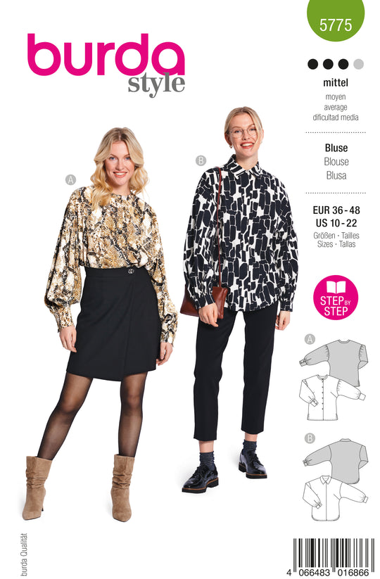 Burda Schnittmuster 5775 Bluse