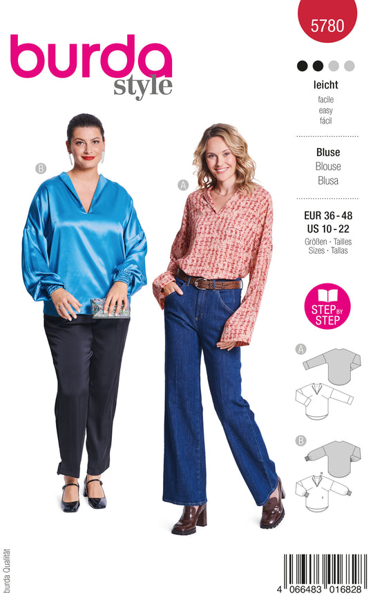 Burda Schnittmuster 5780 Bluse