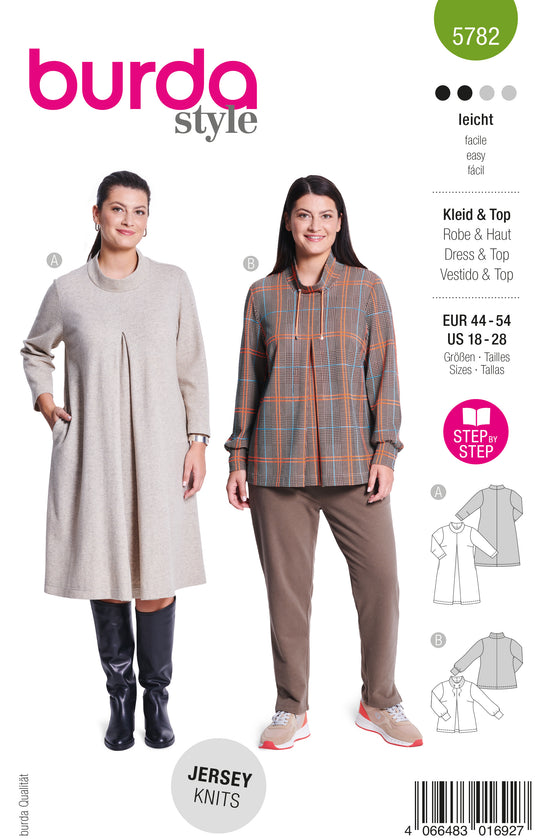 Burda Schnittmuster 5782 Kleid/Pullover