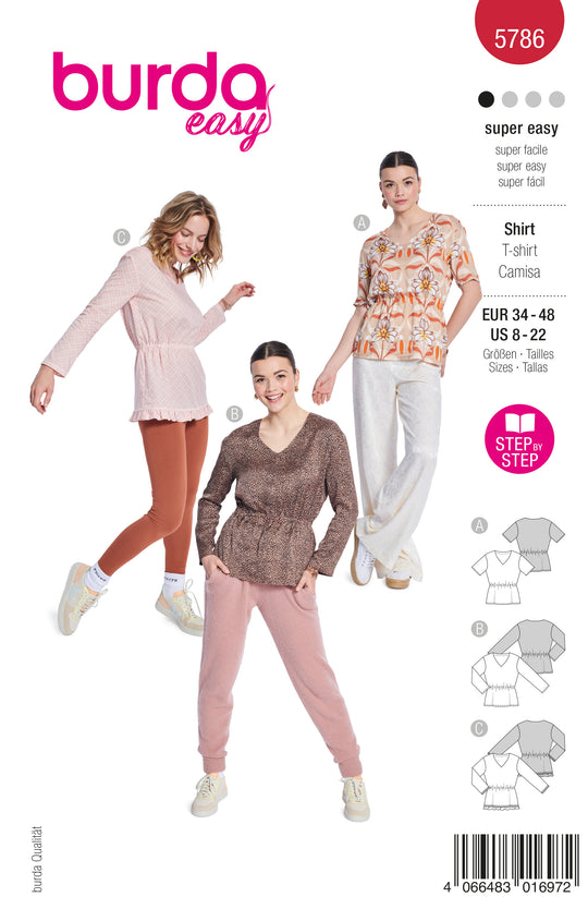 Burda Schnittmuster 5786 Shirt