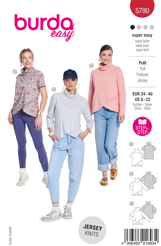 Burda Schnittmuster 5790 Pulli