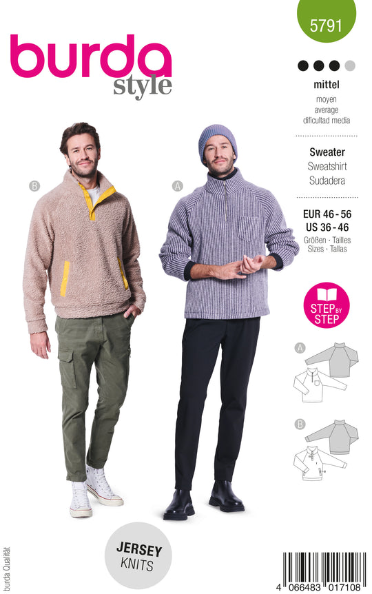 Burda Schnittmuster 5791 Sweater