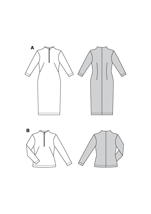 Burda Schnittmuster 5792 Kleid & Shirt