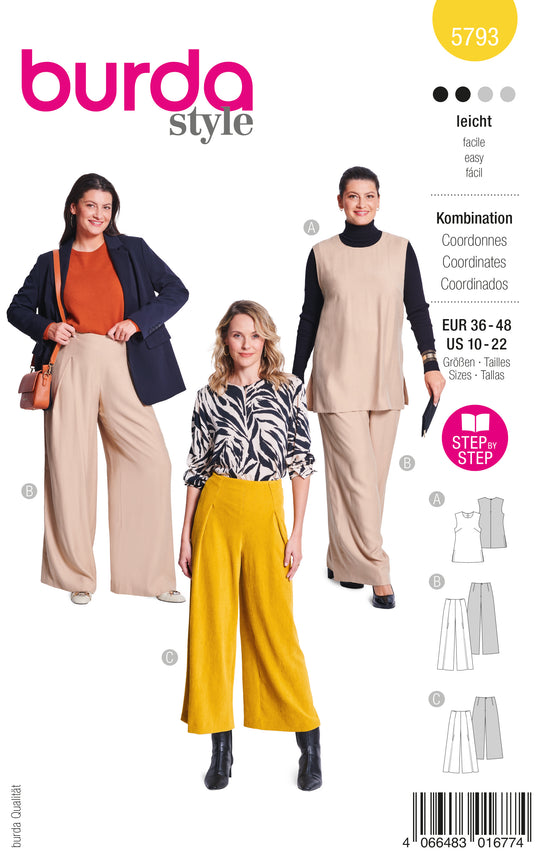 Burda Schnittmuster 5793 Kombination
