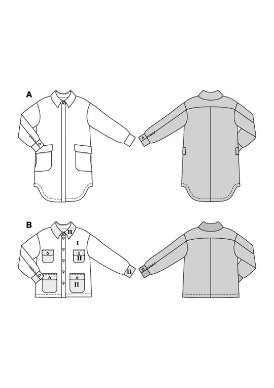 Burda Schnittmuster 5794 Jacke/Mantel