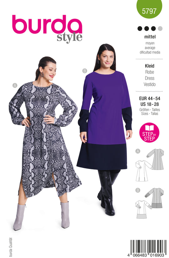 Burda Schnittmuster 5797 Kleid