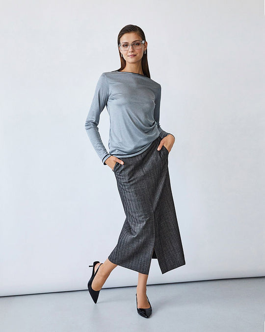 Burda Schnittmuster 5610 – Damen Longsleeve & Basic-Shirt aus Jersey