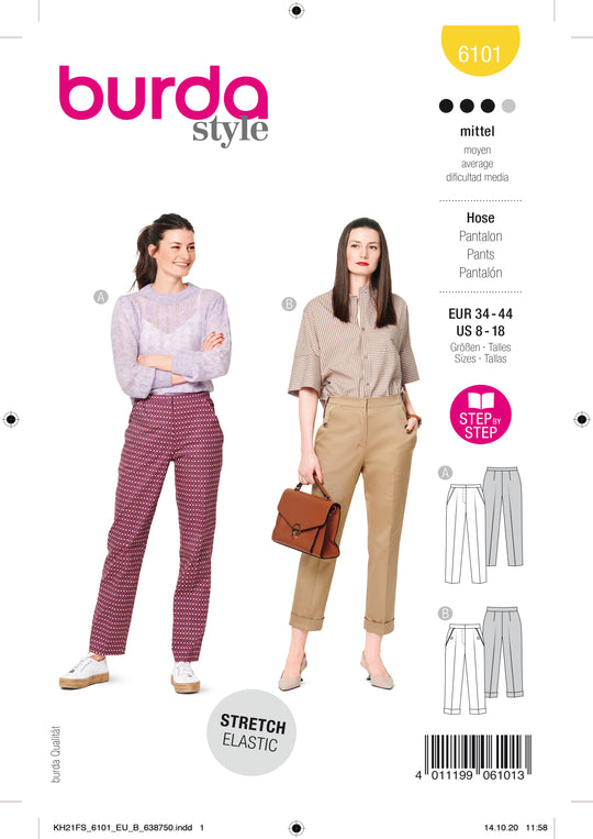 Burda Schnittmuster 6101 Hose