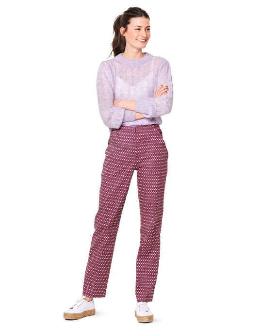 Burda Schnittmuster 6101 – Damen Stoffhose mit Bügelfalte