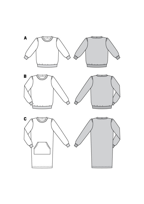Burda Schnittmuster 6109 Sweatshirt