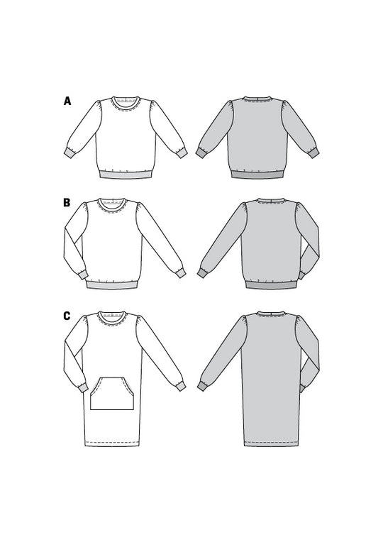 Burda Schnittmuster 6109 Sweatshirt