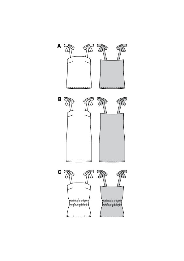 Burda Schnittmuster 6121 Top, Kleid