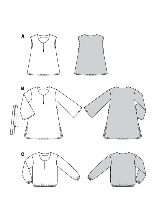 Burda Schnittmuster 6126 Tunika