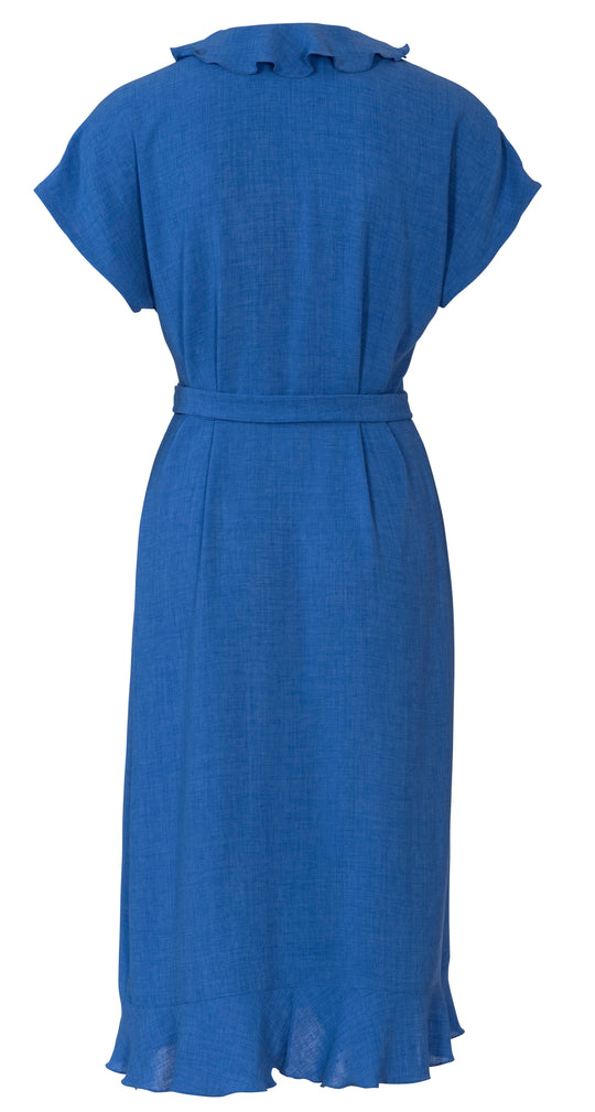 Burda Schnittmuster 6207 Damen Wickelkleid mit überschnittenen Schultern