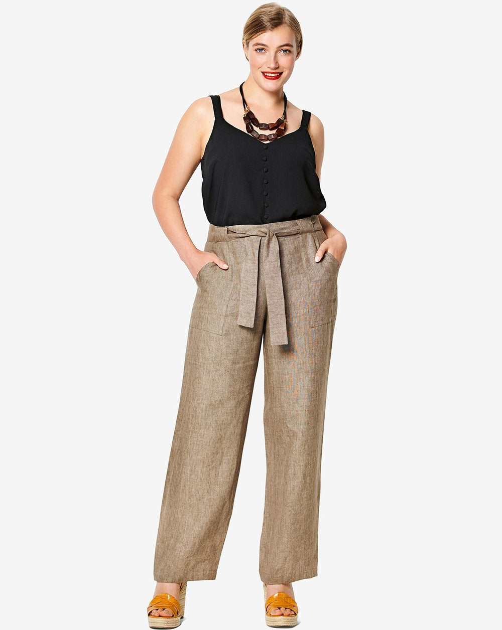 Burda Sewing Pattern 6218 Women's Straight-Leg Trousers