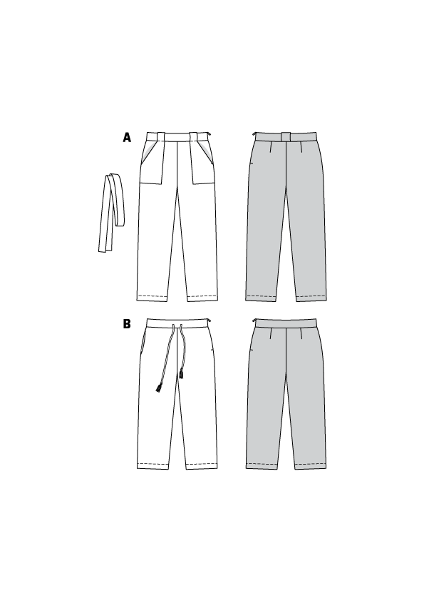 Burda Sewing Pattern 6218 Women's Straight-Leg Trousers