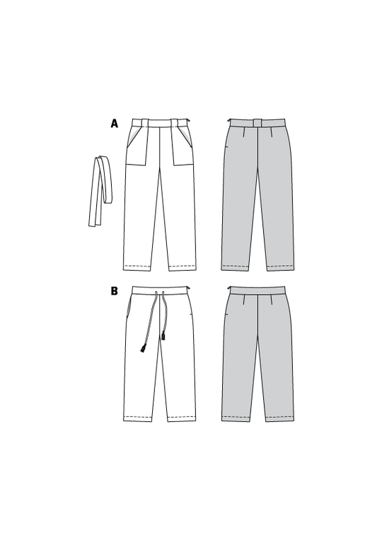 Burda Sewing Pattern 6218 Women's Straight-Leg Trousers