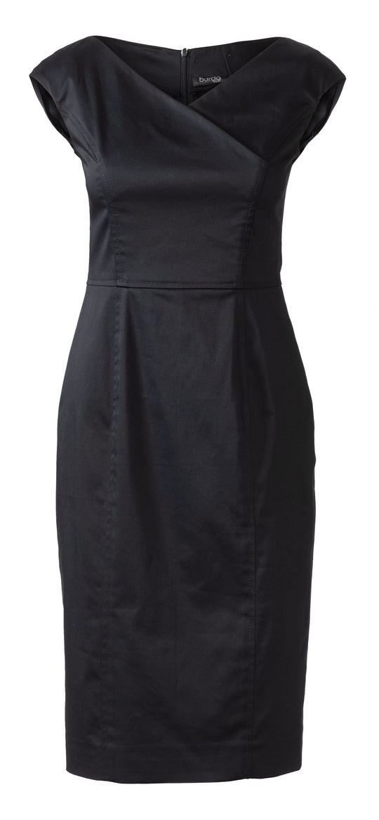 Burda Schnittmuster 6236 Damen Kleid in Wickeloptik mit V-Ausschnitt