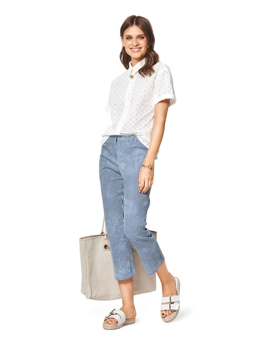 Burda pattern 6432 trousers - 7/8 trousers - flared leg