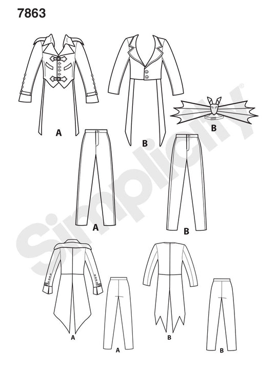 Simplicity Steampunk Pattern Simplicity Sewing Pattern S1039 Steampunk and Halloween Costume Men ...