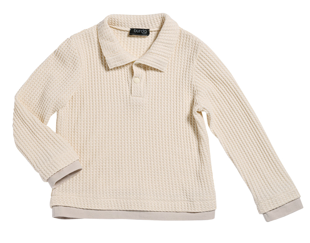 Burda Schnittmuster 9185 – Kinder Langarm-Sweater & Hoodie
