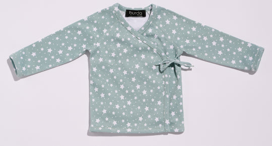 Burda Schnittmuster 9204 Babys Mütze Hose und Wickeljacke