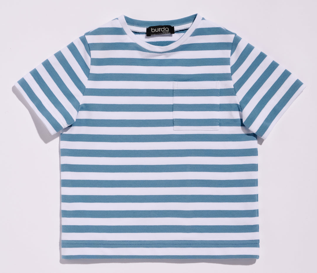 Burda Schnittmuster 9205 Mädchen Shirts mit Taschen, Rüschen und Flügelärmeln