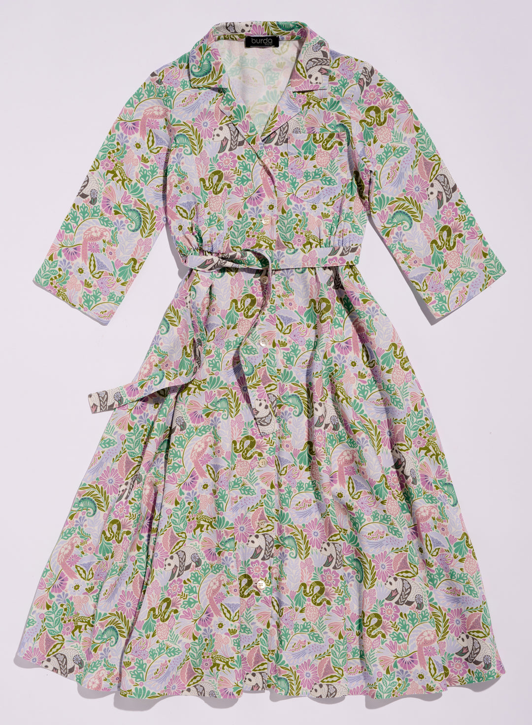 Burda Schnittmuster 9206 – Mädchen Blusenkleider in zwei Varianten