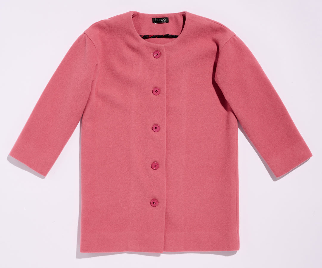 Burda Schnittmuster 9207 – Kinder Jacken & Mäntel mit Knöpfen