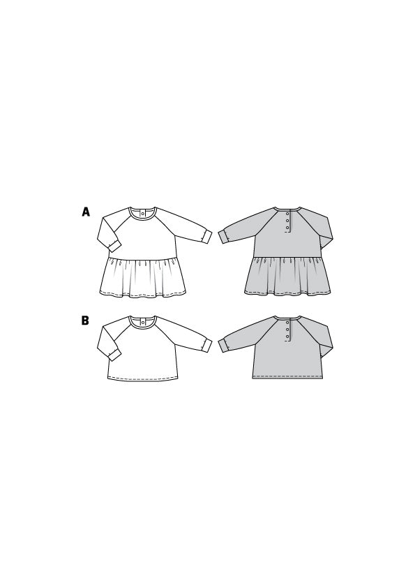 Burda Schnittmuster 9277 Kleid, Shirt