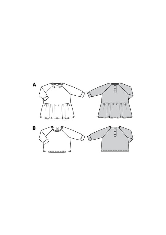 Burda Schnittmuster 9277 Kleid, Shirt