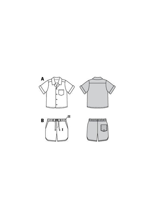 Burda Schnittmuster 9285 Hemd + Hose